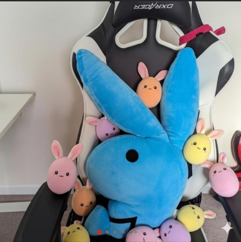 PLAYBOY Blue Bunny Plush Accessory - Picture 2 of 9